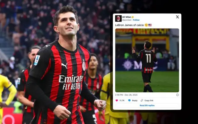 Christian Pulisic of AC Milan