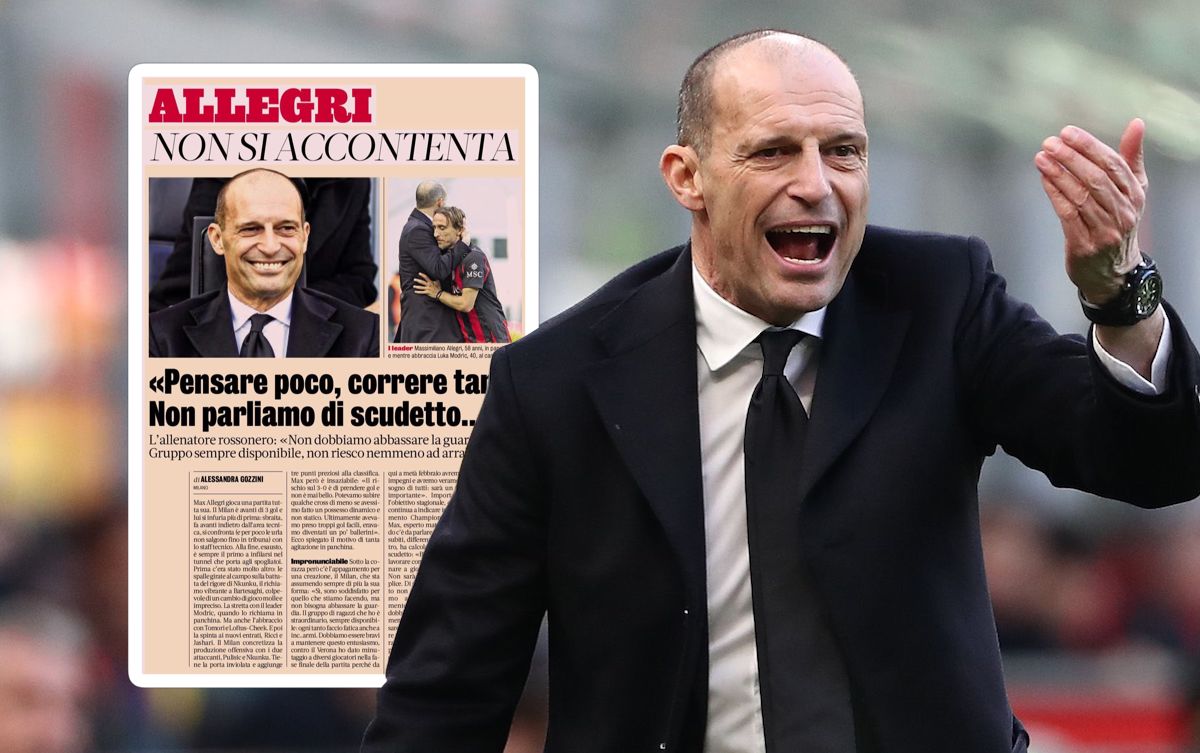 GdS: Top four declaration, Scudetto prediction – Allegri’s words intrigue after Verona win