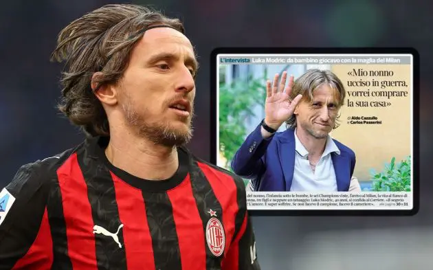Luka Modric of AC Milan