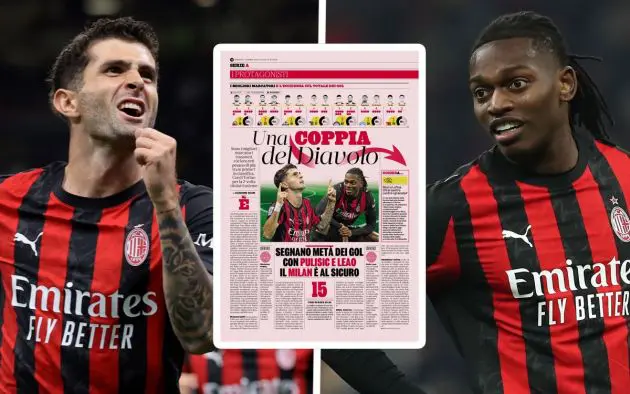 Rafael Leao Christian Pulisic AC Milan