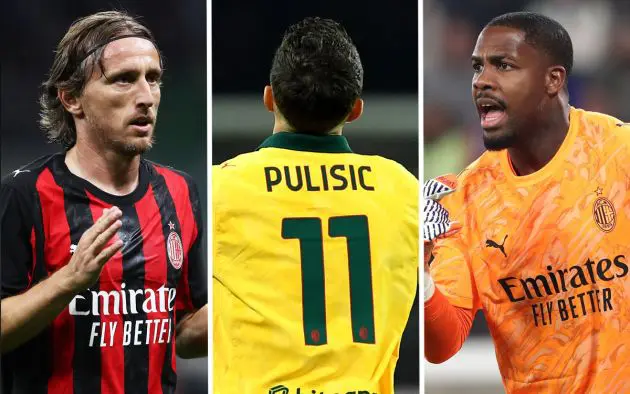Luka Modric Christian Pulisic Mike Maignan AC Milan