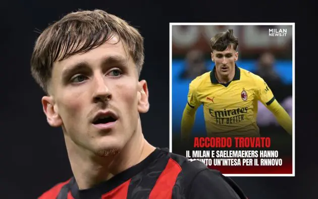 Alexis Saelemaekers of AC Milan