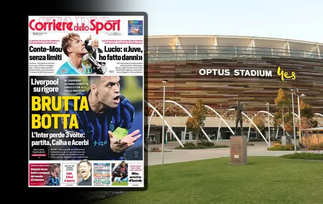 A general view of the exterior of Optus Stadium