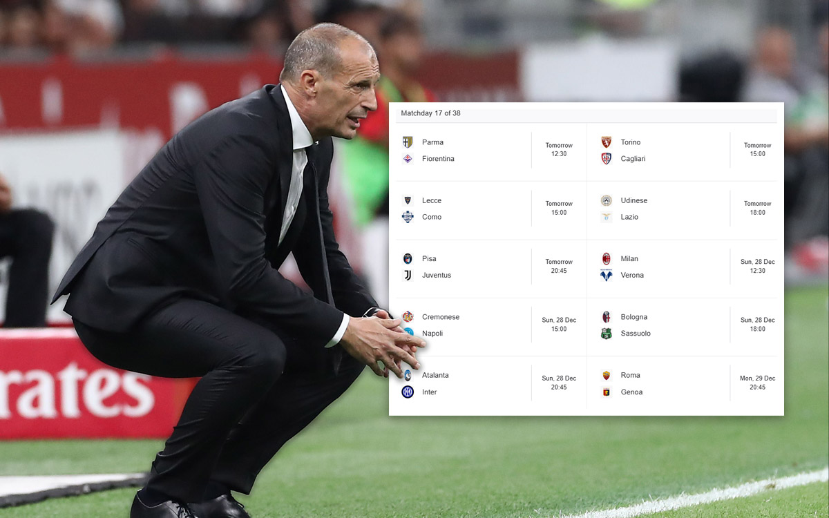 Serie A is back with Matchday 17 tomorrow: Fixtures of Milan and their rivals