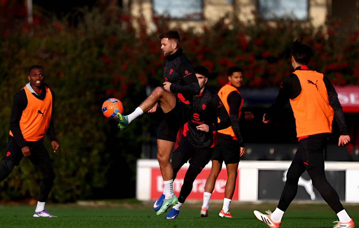 Photos: Füllkrug joins Milan teammates in training ahead of Verona clash