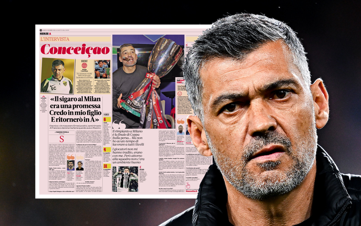 Conceicao lifts lid on time at Milan including what went wrong: “There was instability”