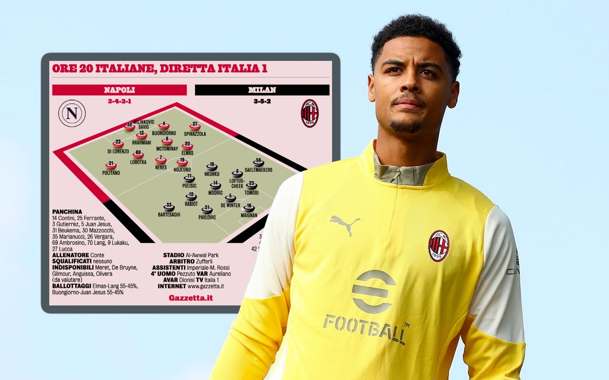 GdS: Predicted XIs for Napoli vs. Milan – Allegri’s choices almost obligatory