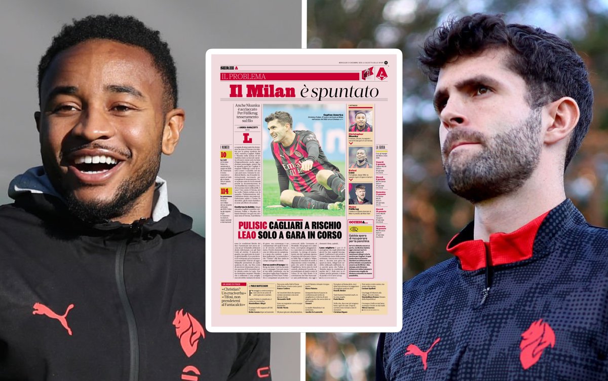 GdS: ‘Milan blunted’ – doubts surround Pulisic, Nkunku, Füllkrug and Leao before Cagliari trip