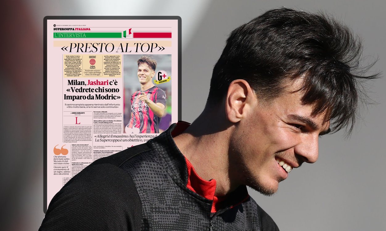 Jashari discusses injury ordeal, learning from Modric, Allegri’s style and Milan’s aims