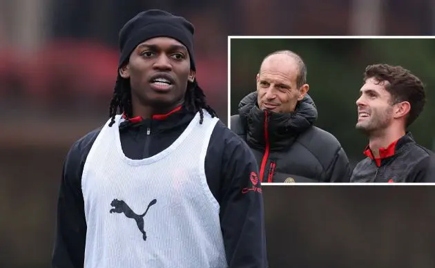 Rafael Leao of AC Milan, Massimiliano Allegri Christian Pulisic