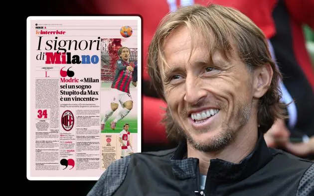 Luka Modric of AC Milan