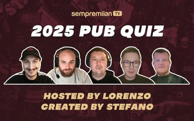SempreMilan 2025 Pub Quiz