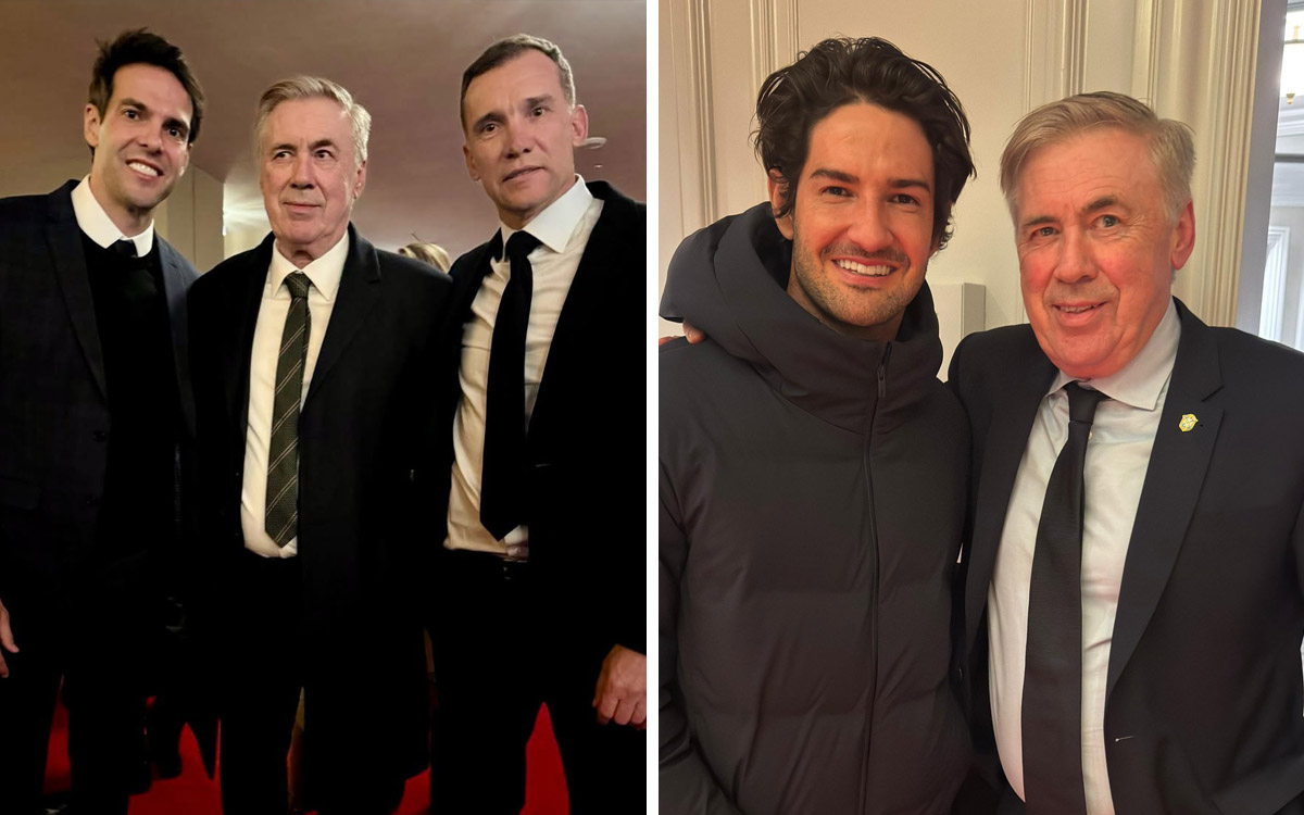Photos: Milan legends Ancelotti, Kaka, Sheva and more reunite at World Cup draw