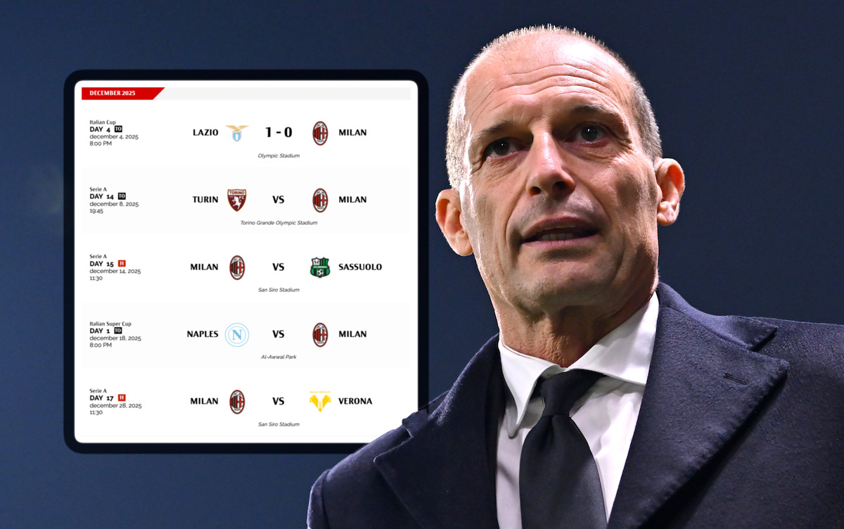 CorSera: Three becomes two - what Allegri wants from the next month after cup exit