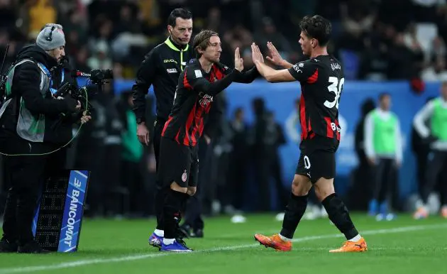 Modric and Jashari Milan