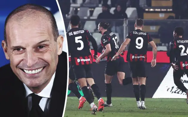 Massimiliano Allegri smiles Como-Milan win