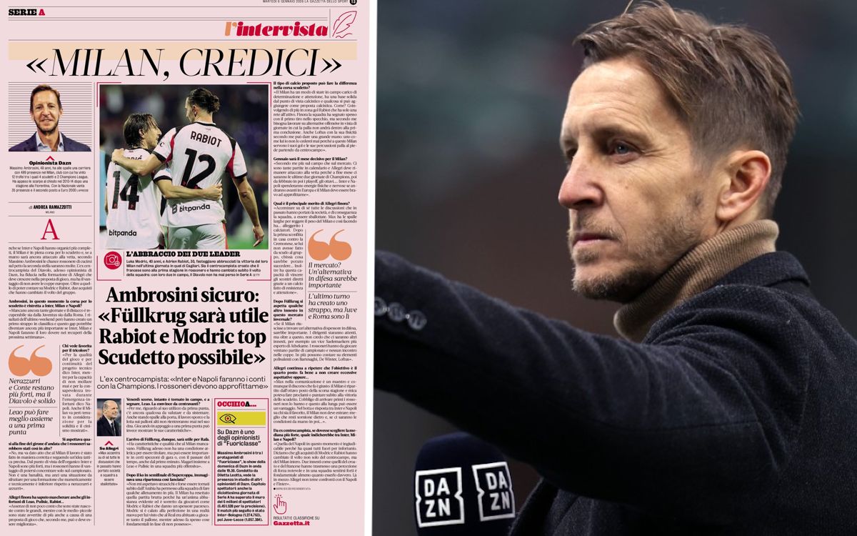 massimo ambrosini dazn