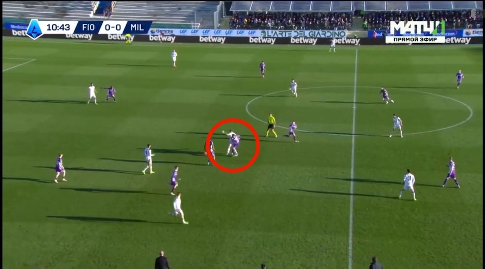tactical analysis fiorentina 1-1 milan