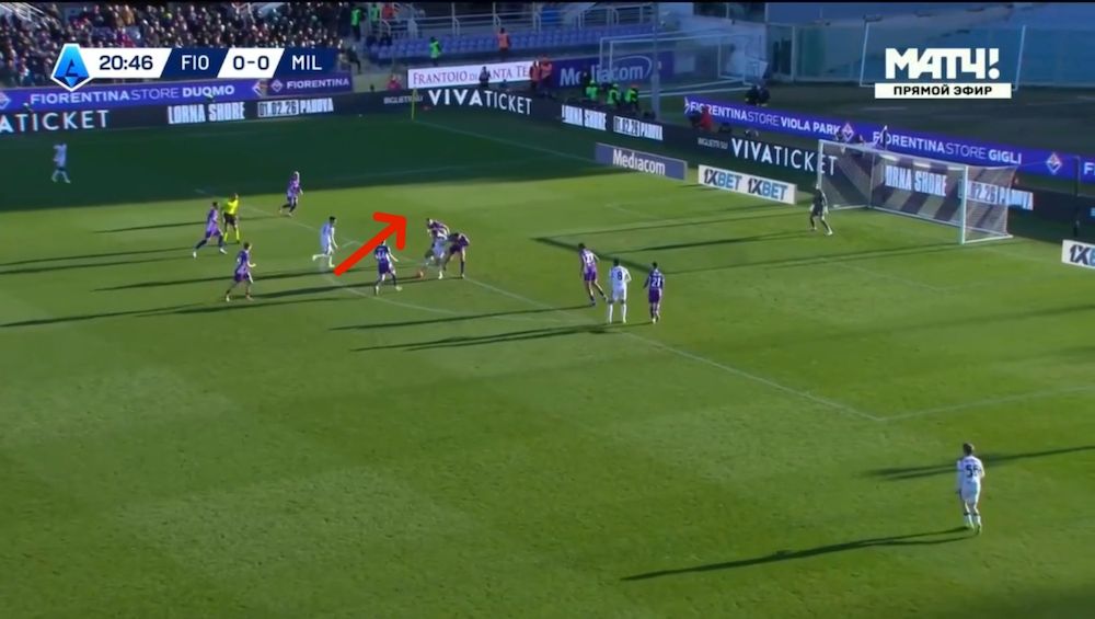 tactical analysis fiorentina 1-1 milan