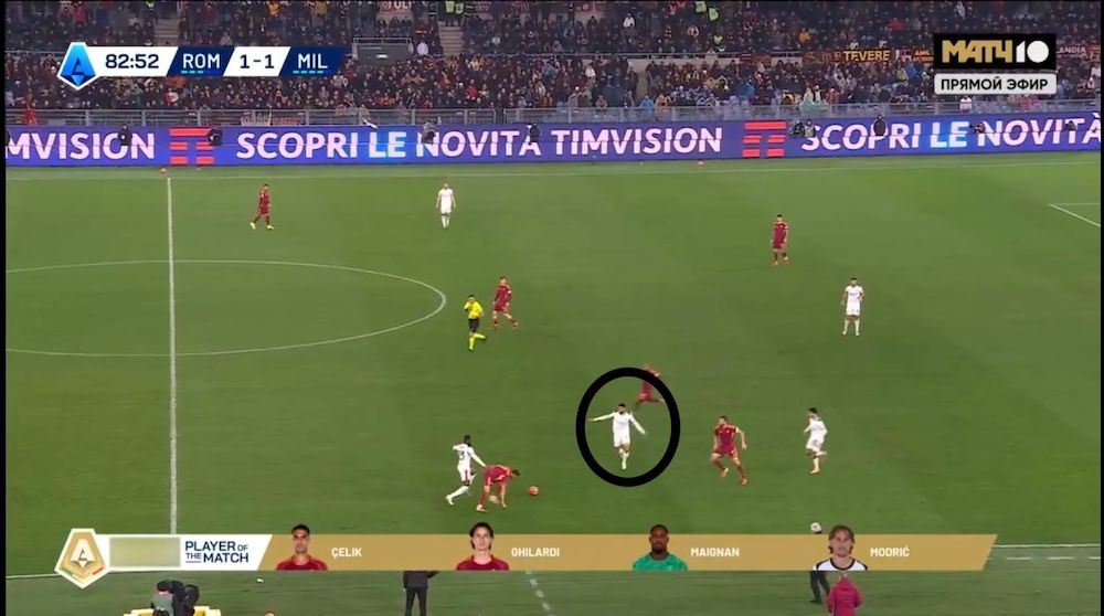 tactical analysis roma 1-1 ac milan