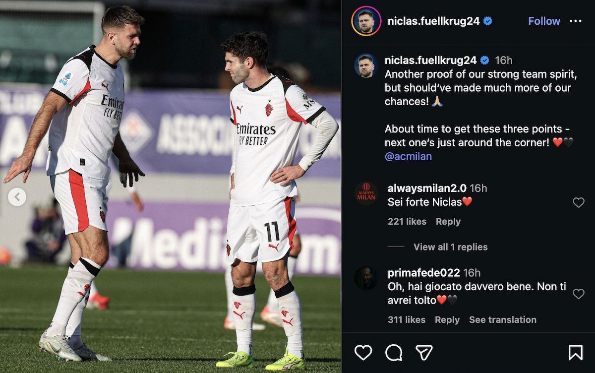 Fullkrug bitter after Fiorentina draw: "Should've made much more of our chances!"