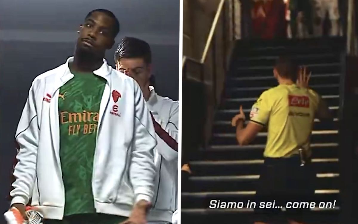 Watch: Maignan and referee involved in heated tunnel exchange before Roma-Milan