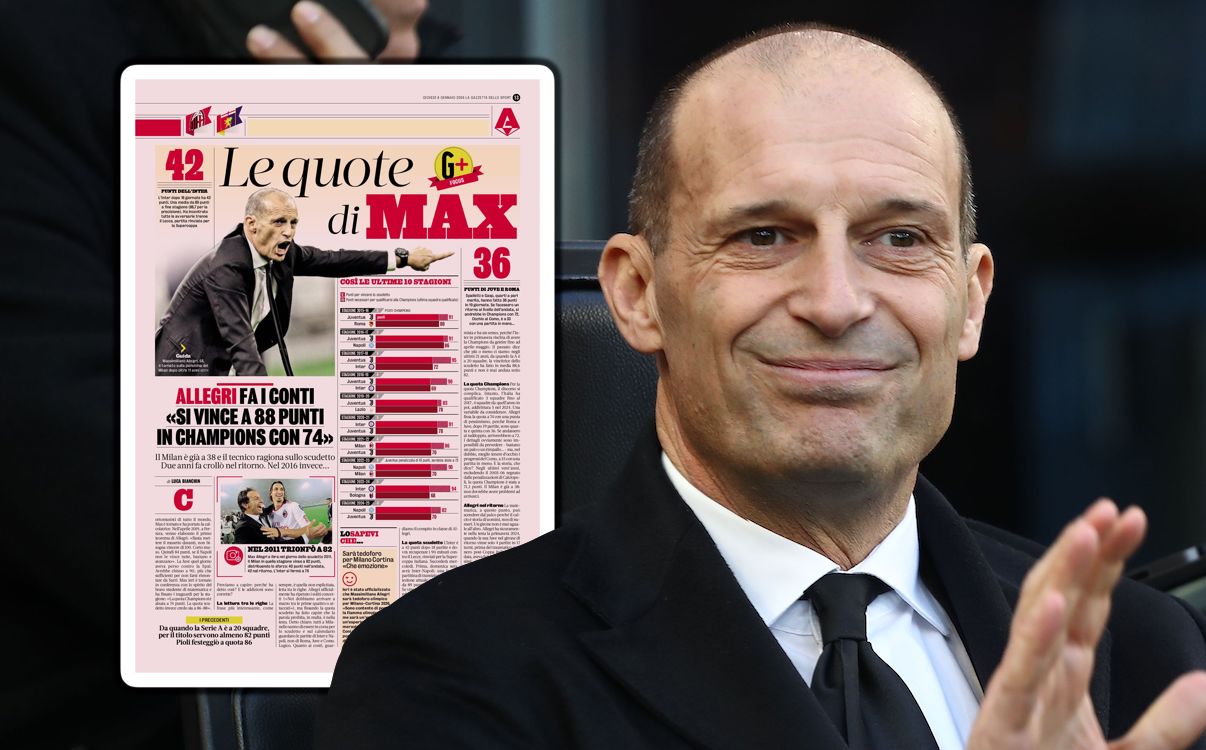 GdS: Allegri gets the calculator out again - how his projections compare with history