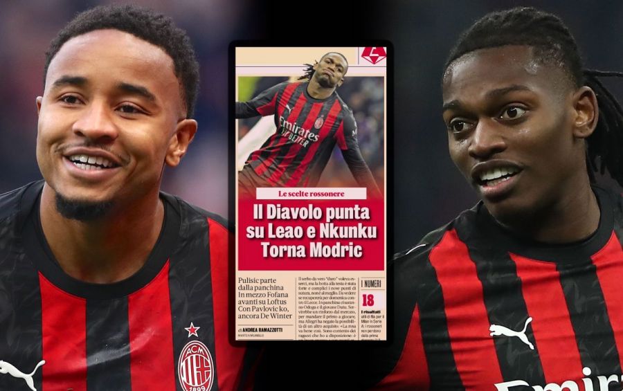 GdS: Allegri turns to Leao and Nkunku - why Pulisic will not start ...