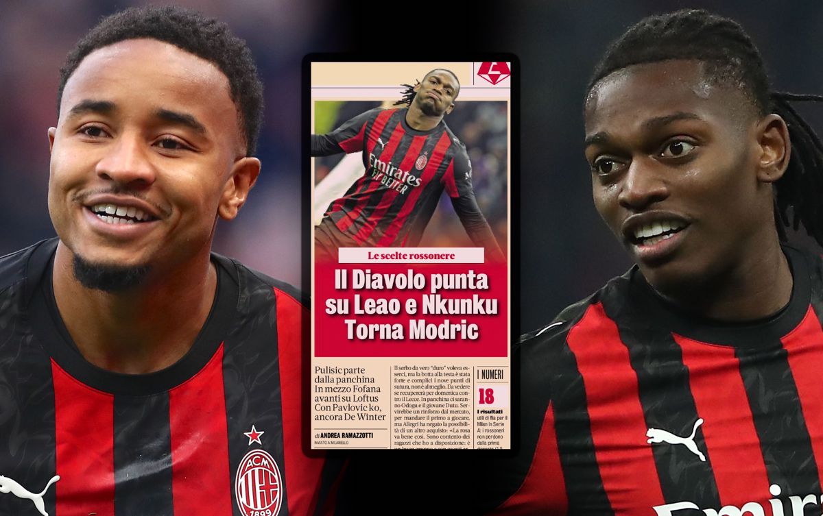 GdS: Allegri turns to Leao and Nkunku – why Pulisic will not start against Como