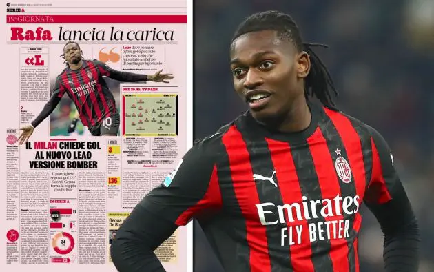 Rafael Leao of AC Milan