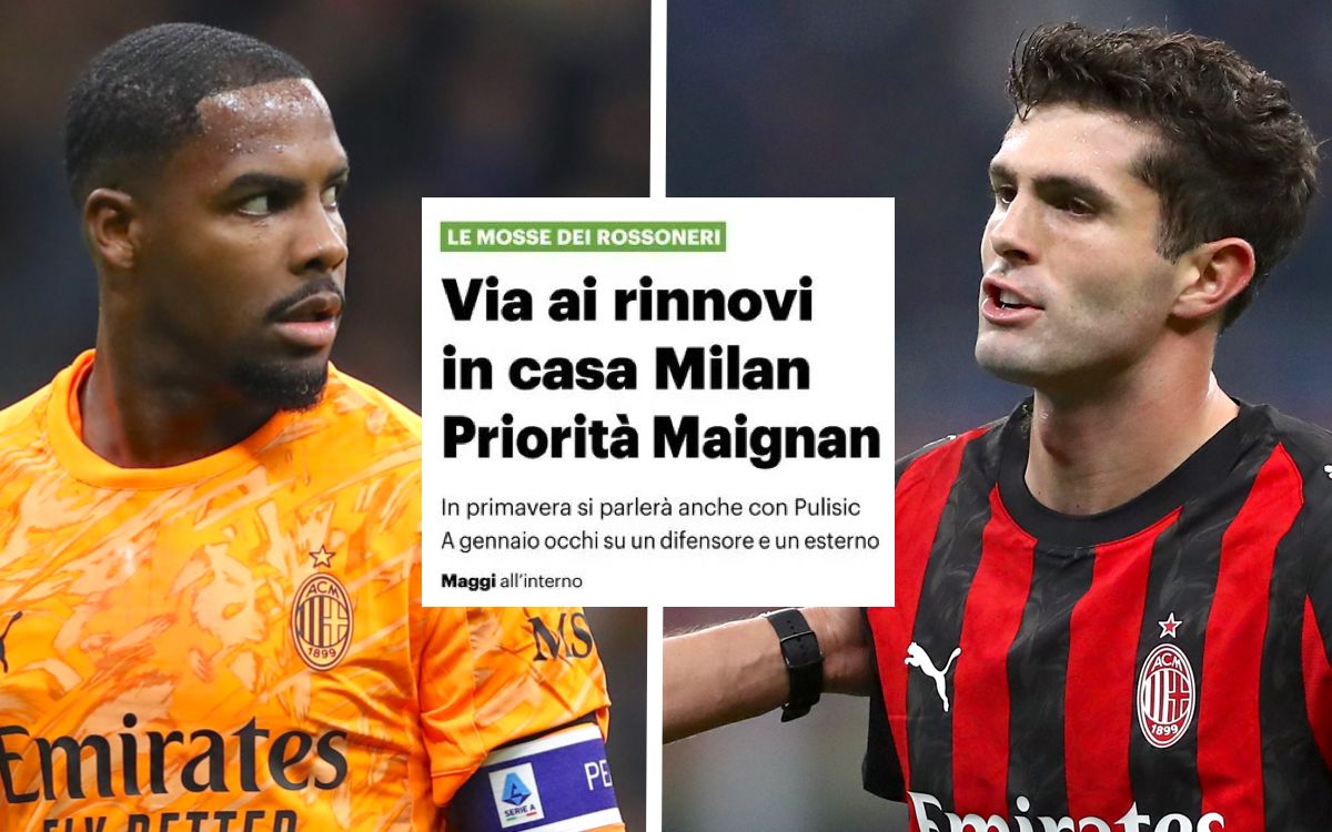 QS: Maignan now, Pulisic soon - Milan hoping to complete two key renewals quickly