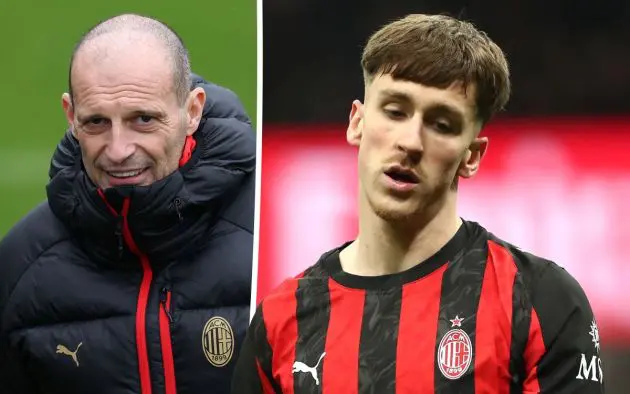 Alexis Saelemaekers of AC Milan Allegri