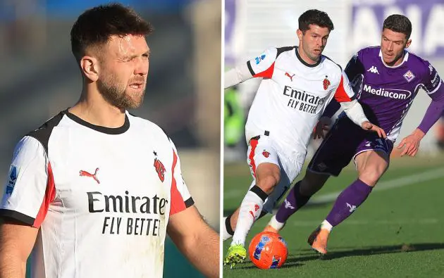 Niclas Fullkrug of AC Milan Christian Pulisic