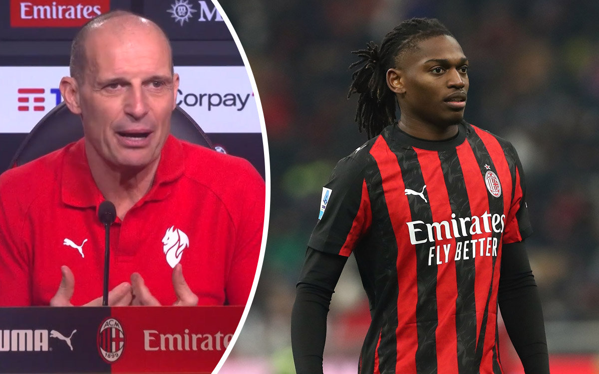 Allegri happy as Leao is scoring rather than ‘doing nice but less concrete things’