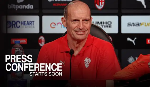 Allegri press conference Cagliari-Milan 2025-26