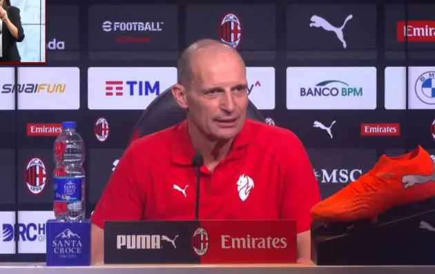 Allegri presser for Fiorentina-Milan 2026