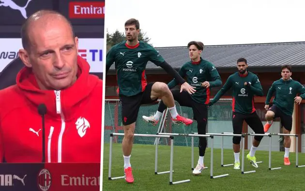 Allegri training players