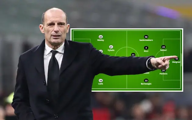 Roma-Milan and Allegri predicted XI gazzetta