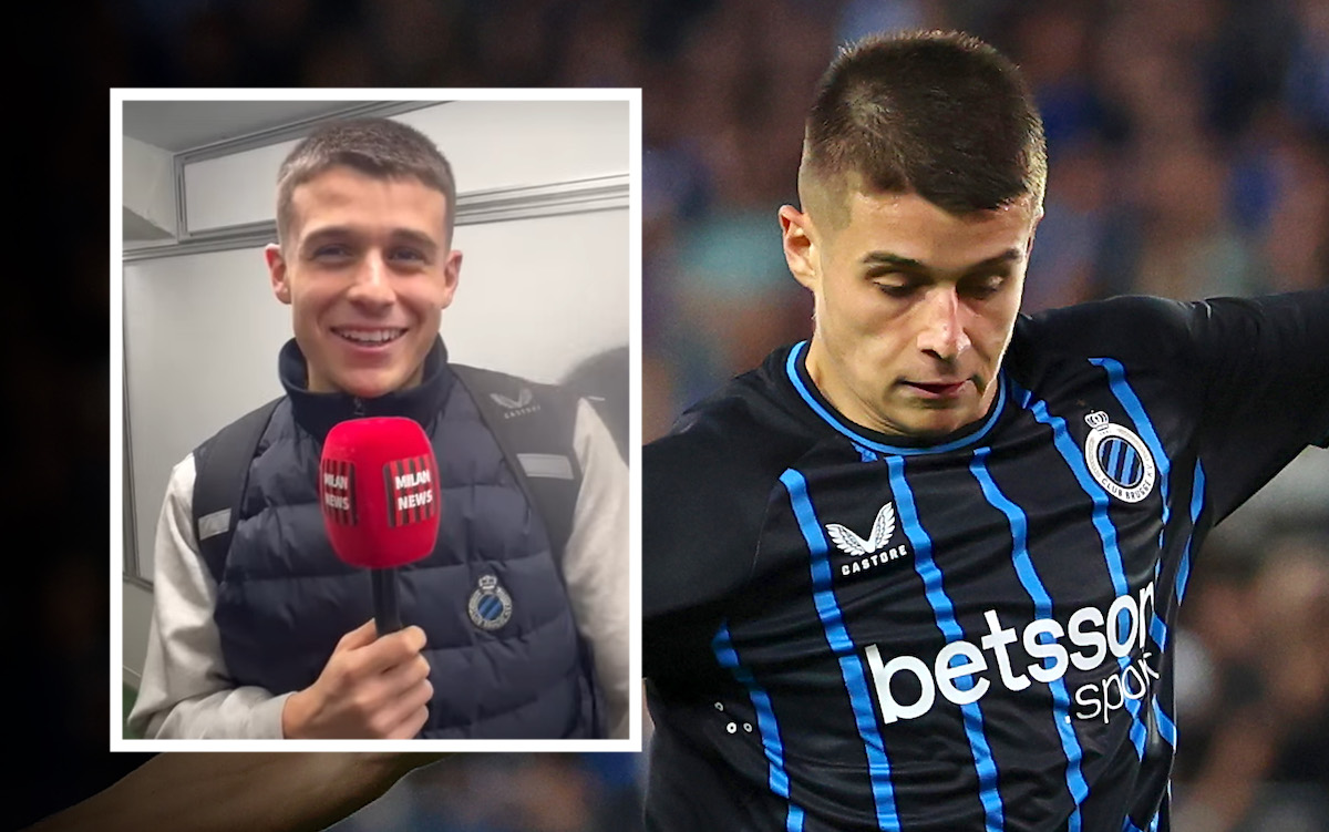 Club Brugge star once again confirms desire to play for Milan: "One day"