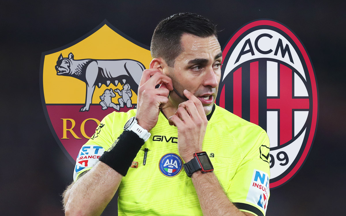 Official: Colombo will officiate Milan's encounter with Roma - the record so far