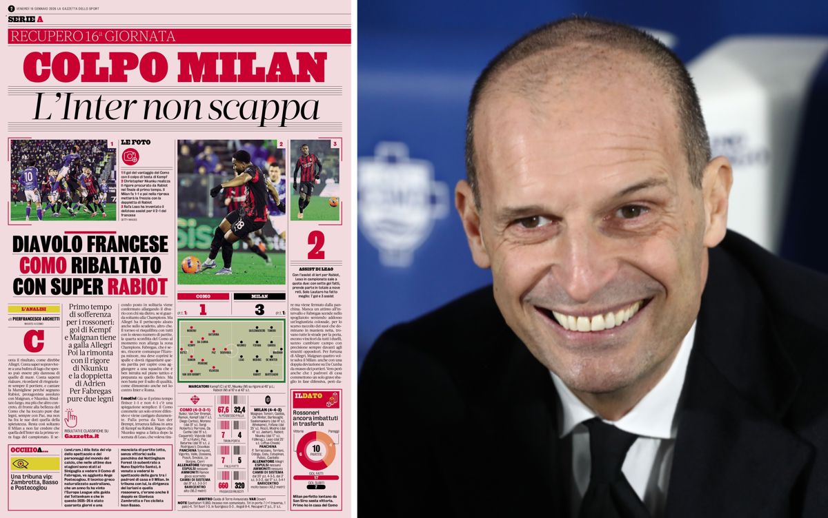 GdS: The ‘French Diavolo’ – how Allegri’s moves helped engineer a comeback in Como