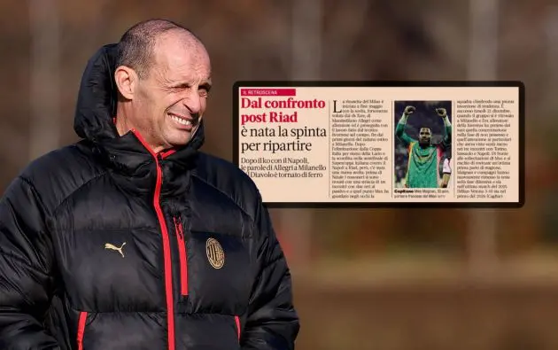 Massimiliano Allegri Head coach of AC Milan