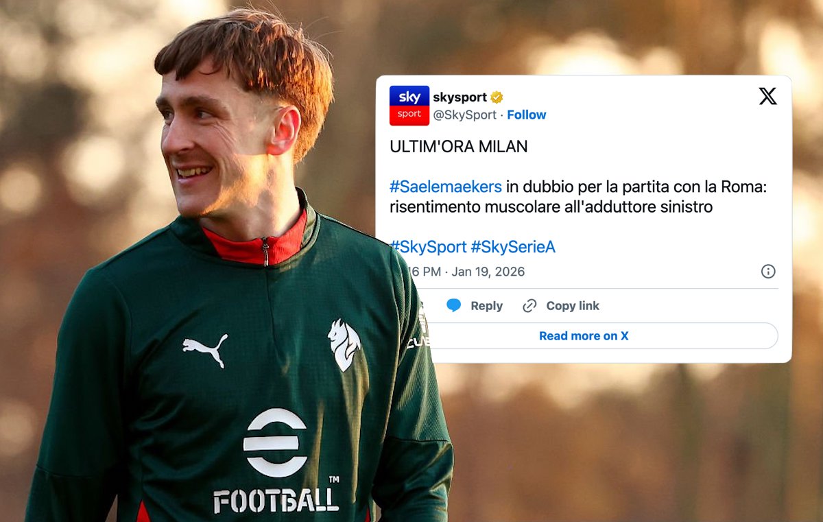 Reports: Saelemaekers in doubt for Roma return due to adductor strain – the latest