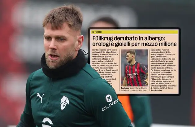 Niclas Fullkrug of AC Milan