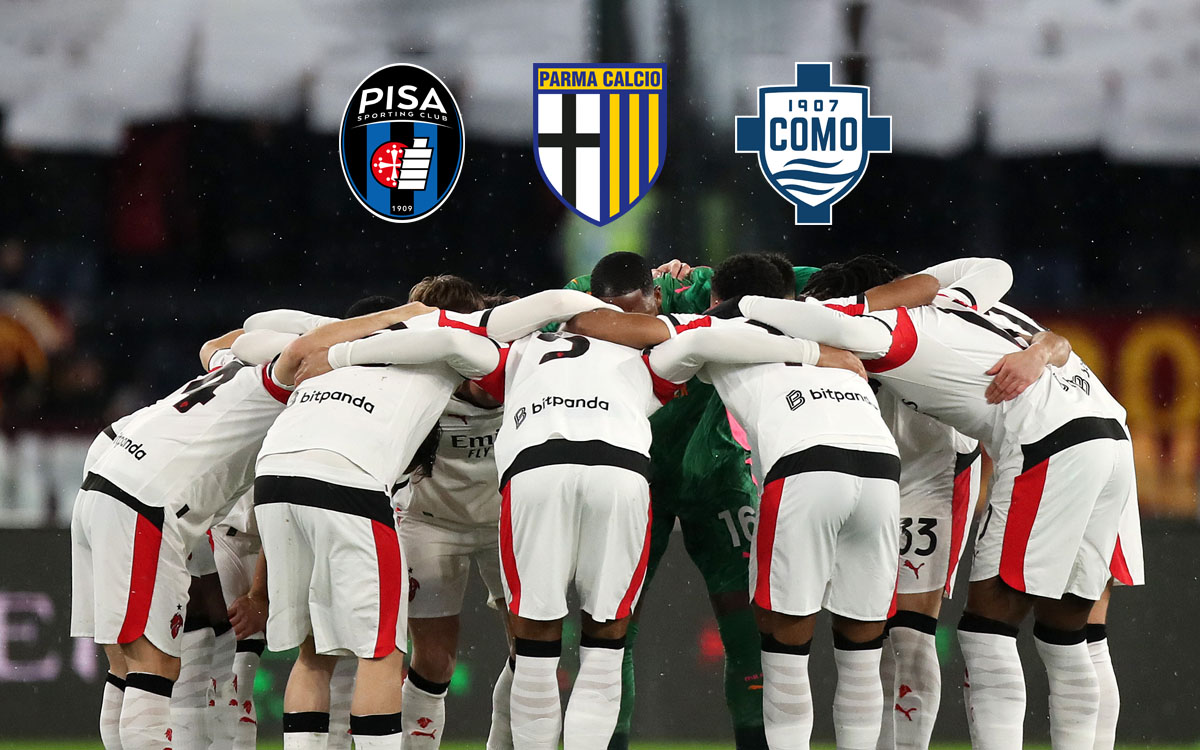 Official: Dates and times confirmed for Pisa, Parma and Como clashes for Milan