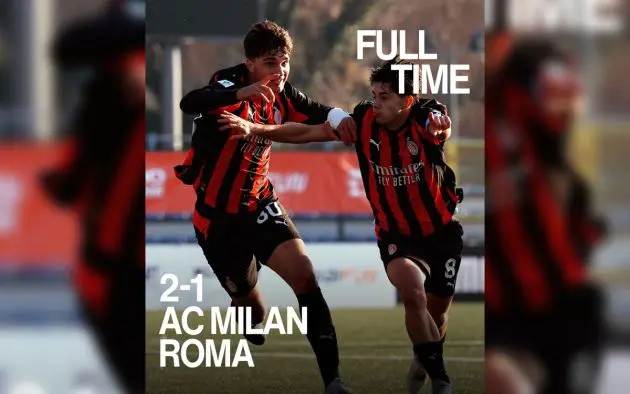 Milan Primavera 2-1 Roma 2025-26