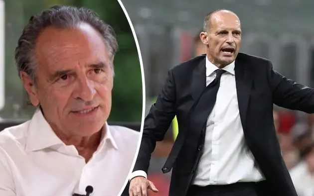 Cesare Prandelli and Massimiliano Allegri