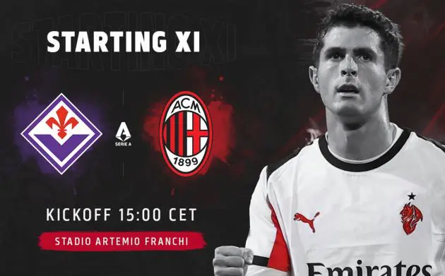 official starting xis fiorentina milan