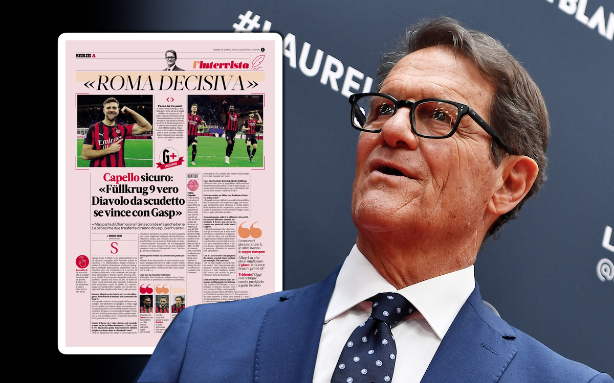 Capello discusses Allegri's mind games, big Roma clash and Milan's attacking issues