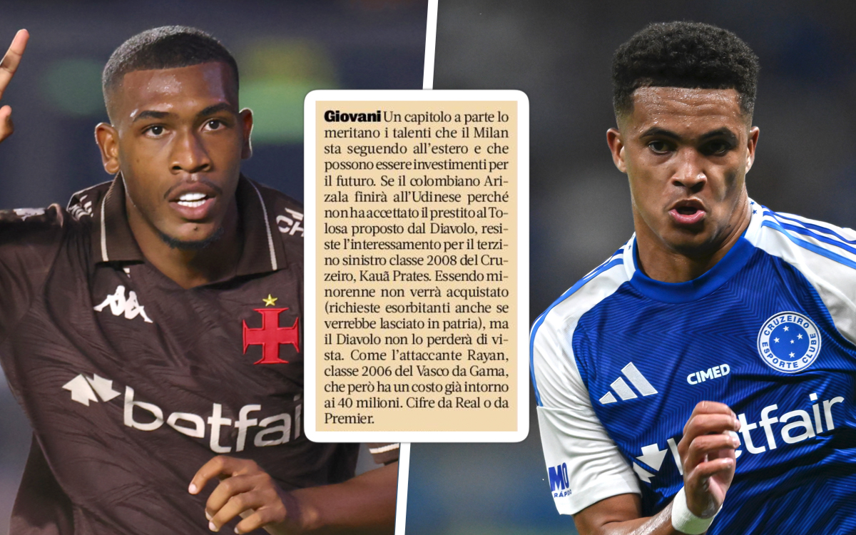 GdS: Milan’s scouts present in South America – the Brazilian duo they are monitoring